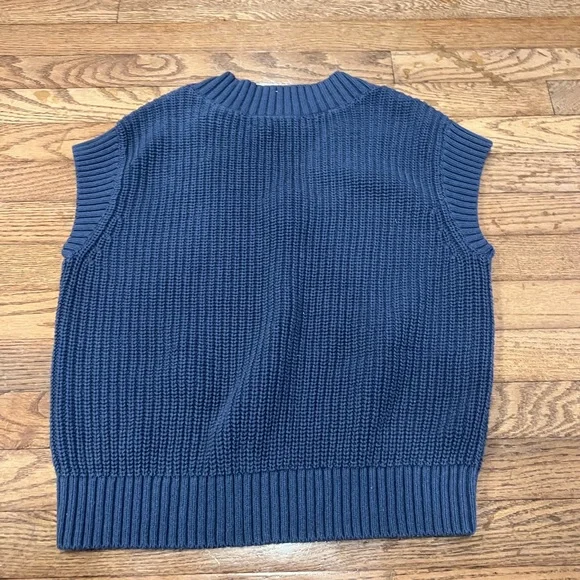 SO Women's Blue Knit Top and Wide Leg Pants Set - Picture 3 of 4